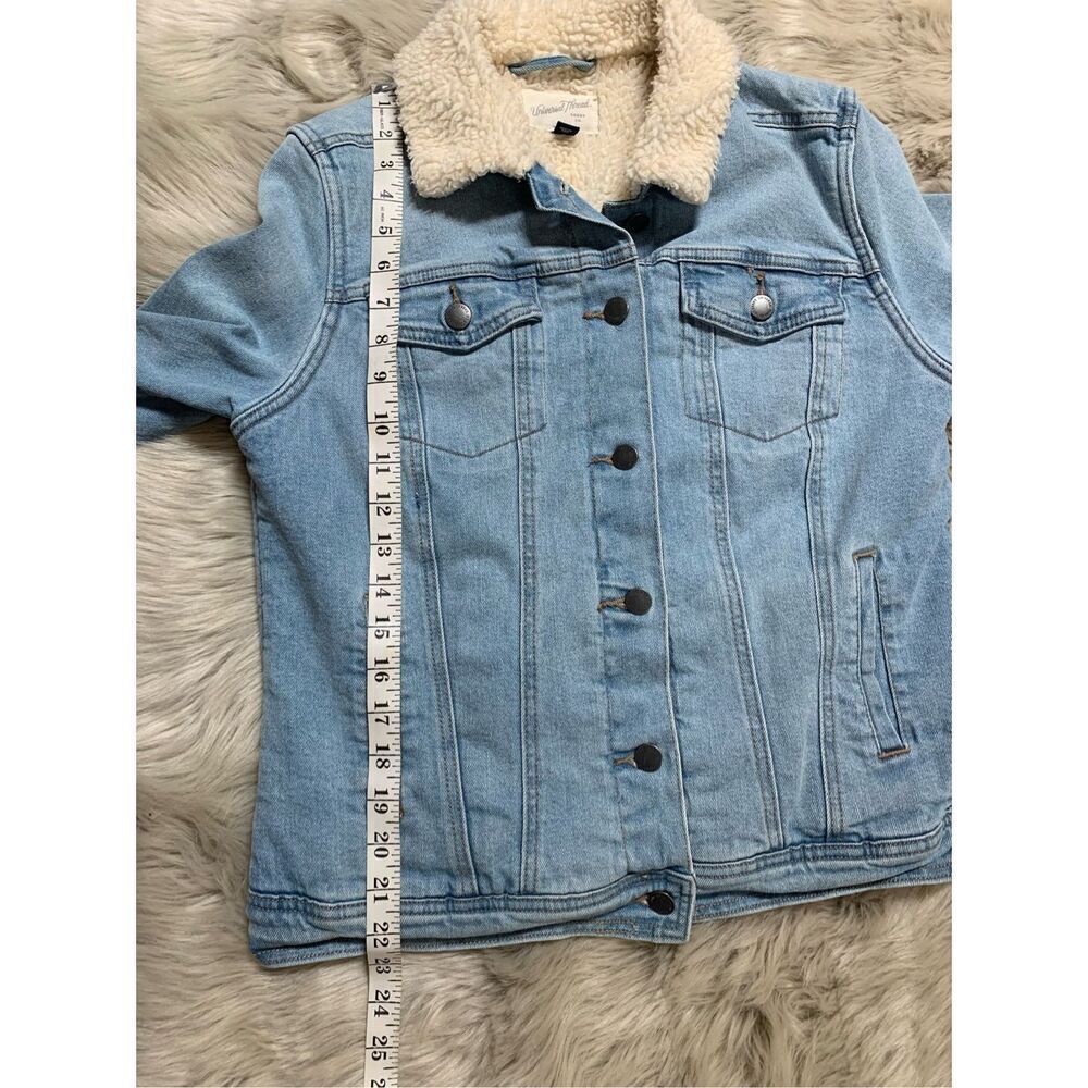 Universal Thread Denim Sherpa Trucker Jacket Medium - Picture 7 of 8